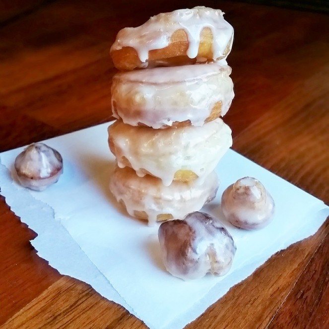 Homemade Cronuts using frozen puff pastry. Warm and delicious dessert made in ten short minutes!