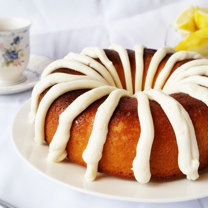 Homemade Lemon Nothing Bundt Cake by Rumbly in my Tumbly