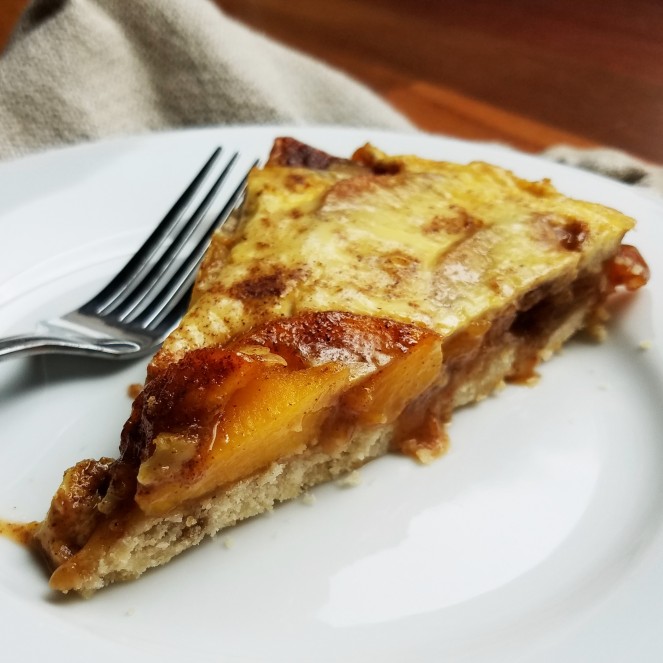 Cinnamon Peach Kuchen by Rumbly in my Tumbly